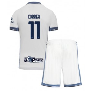 Inter Milan Joaquin Correa #11 Dětské Venkovní dres komplet 2024-25 Krátký Rukáv (+ trenýrky)